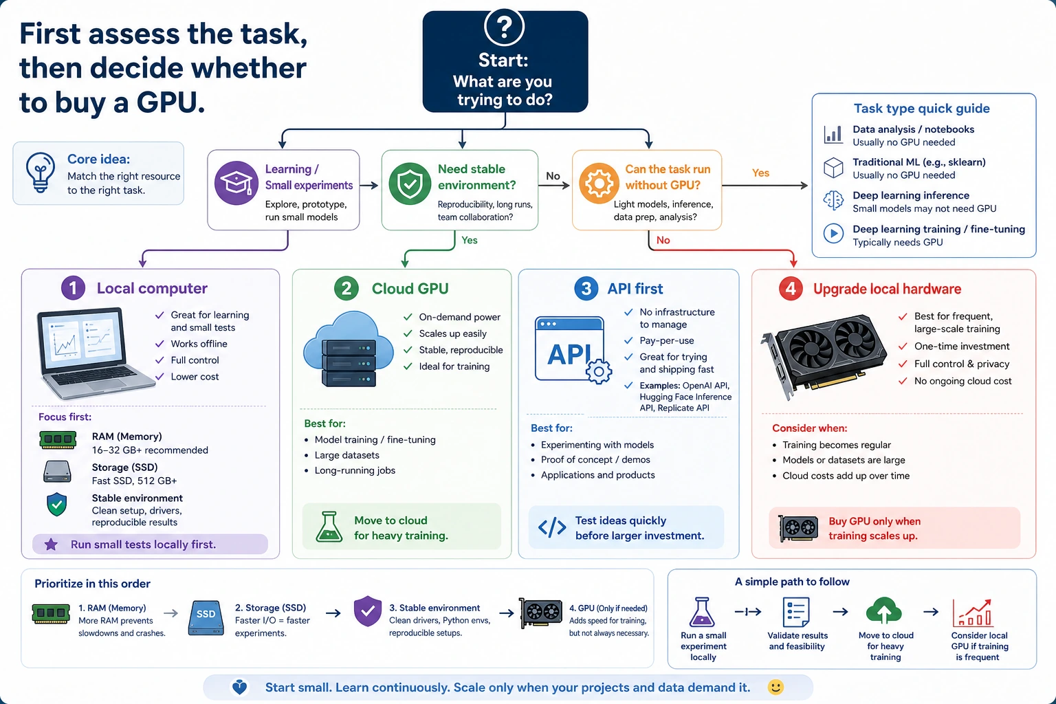 Hardware and Cloud Resource Decision Tree