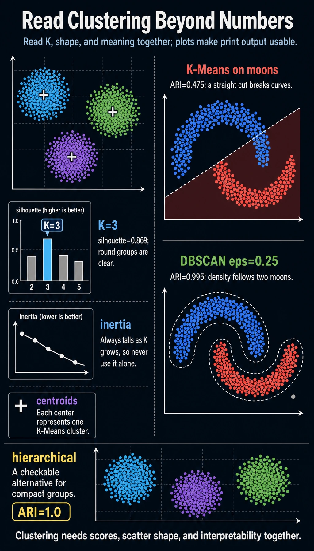 Clustering lab result interpretation map