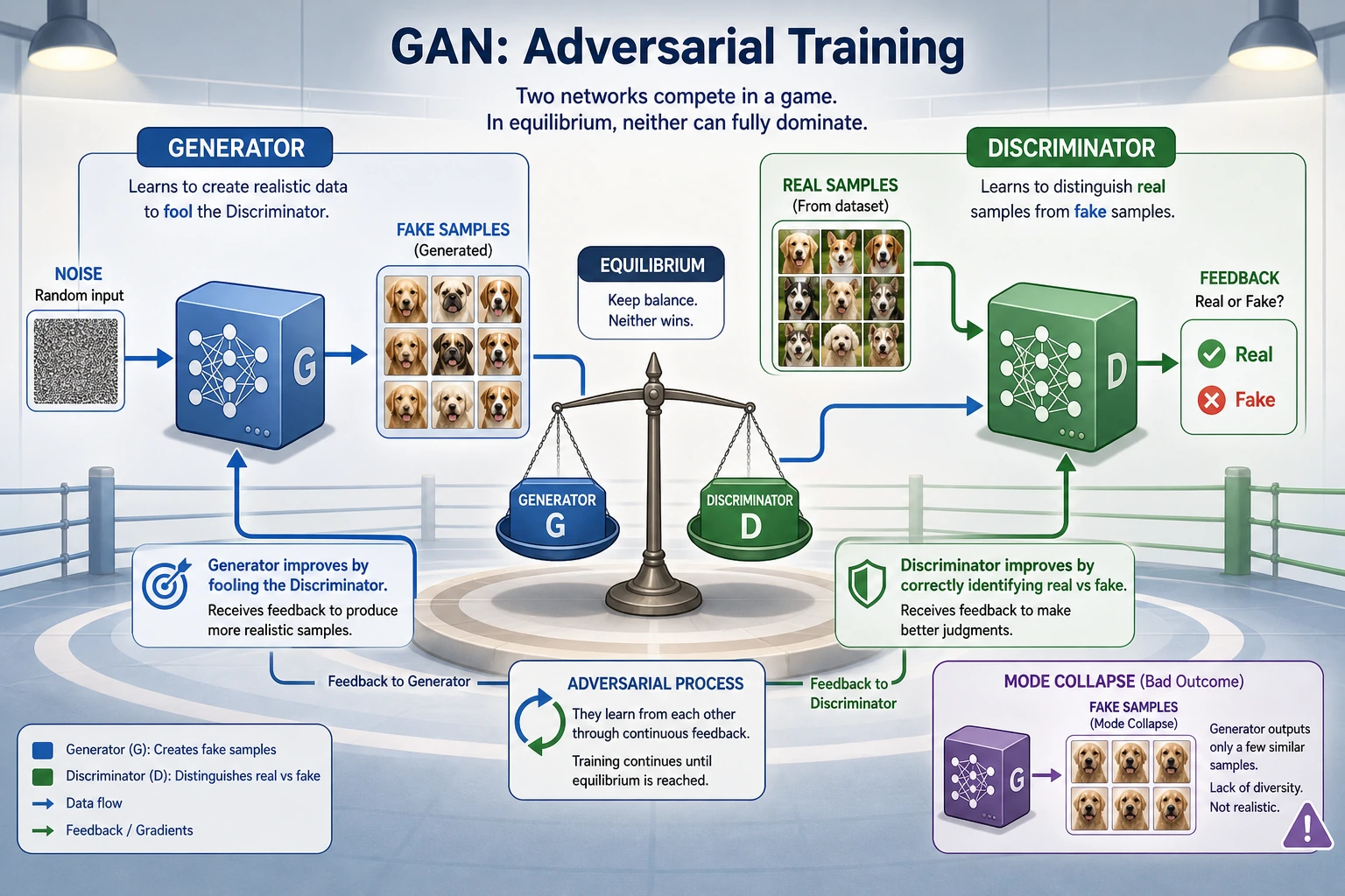 GAN adversarial balance map