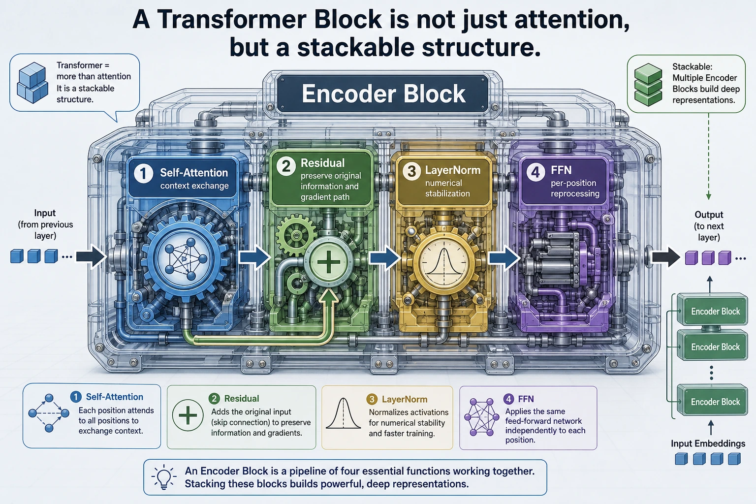Transformer Block component responsibility diagram