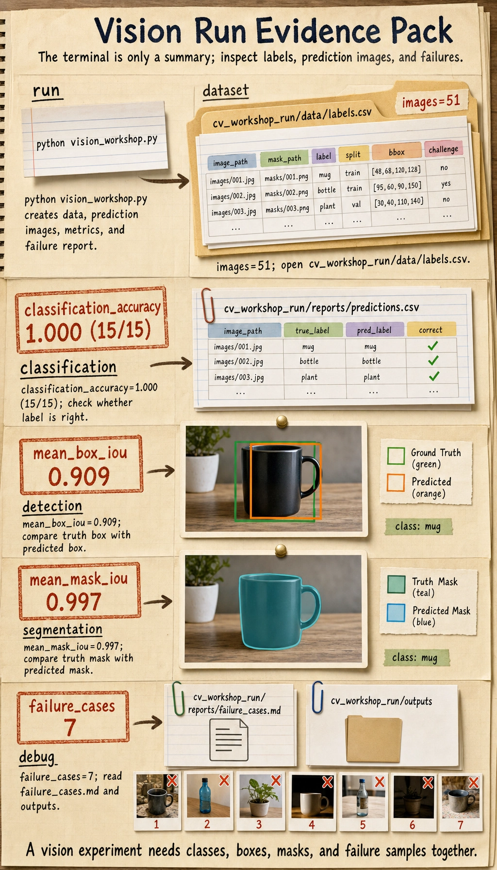 Vision workshop run evidence pack