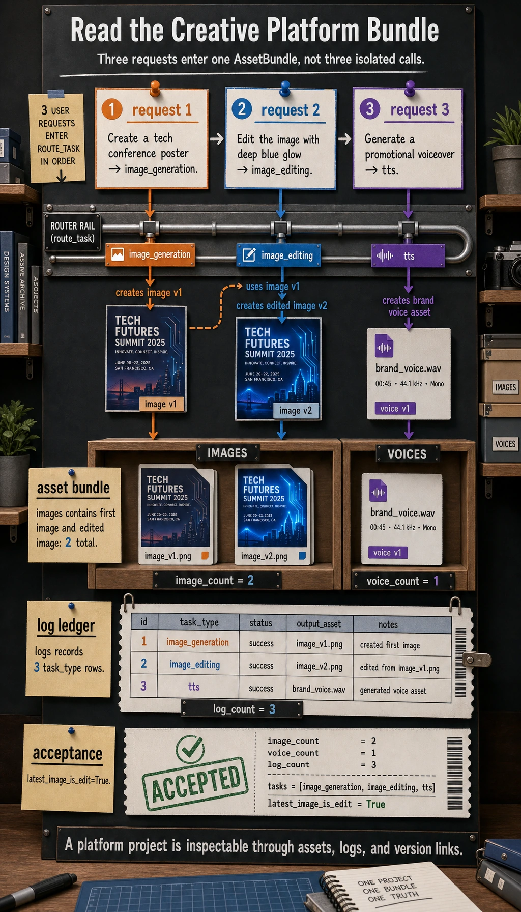 Creative platform AssetBundle result map