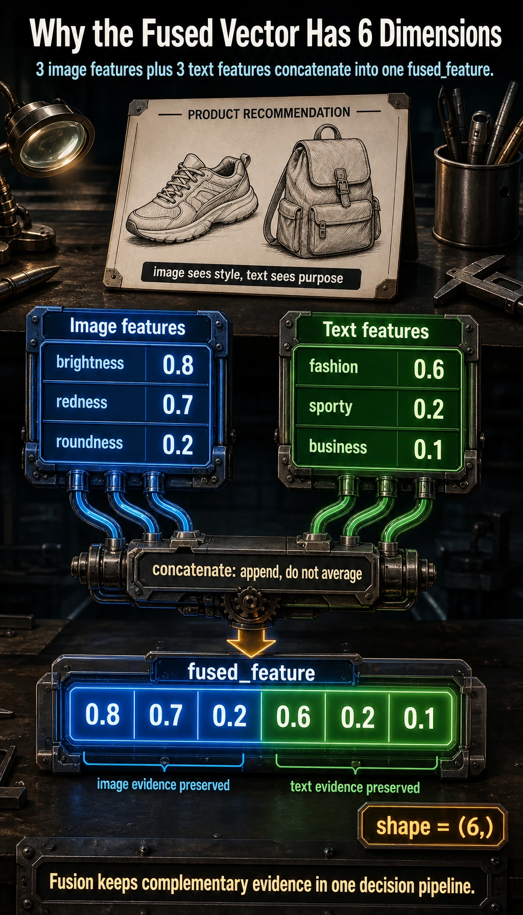 Multimodal feature fusion result map