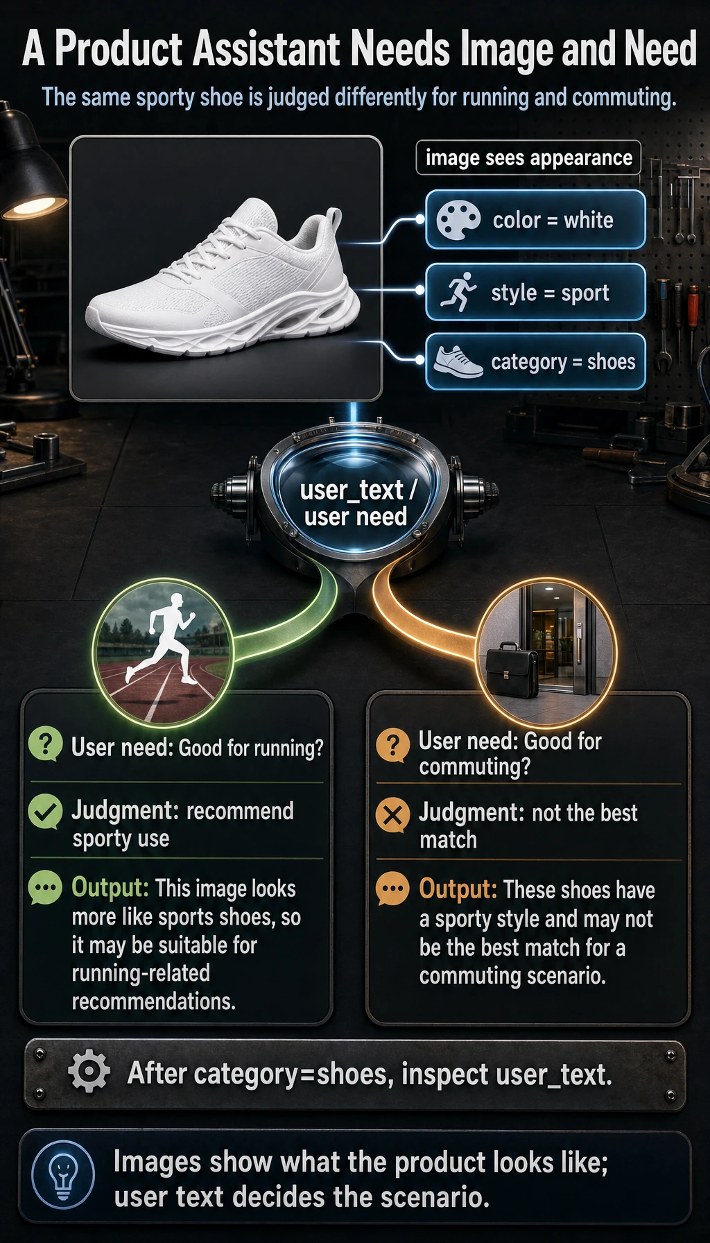 Image-text product assistant result map