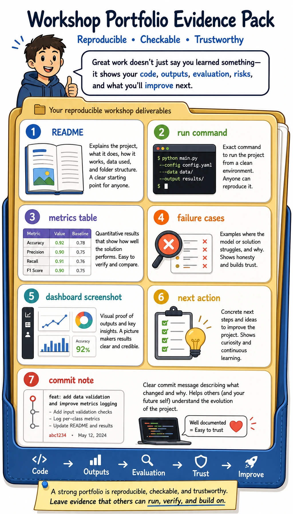 Elective workshop portfolio evidence pack