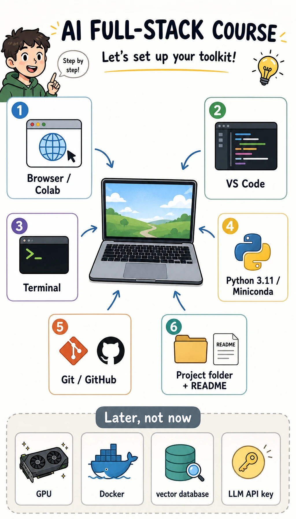 Minimal AI course setup kit