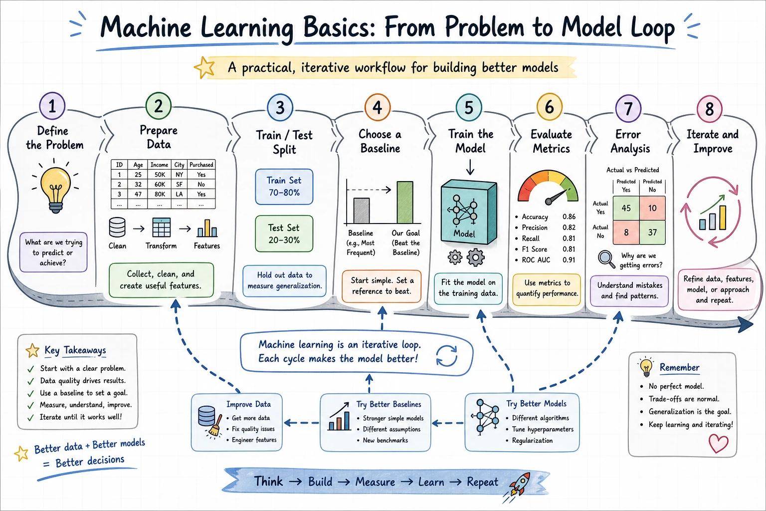 Machine Learning Basics Learning Map