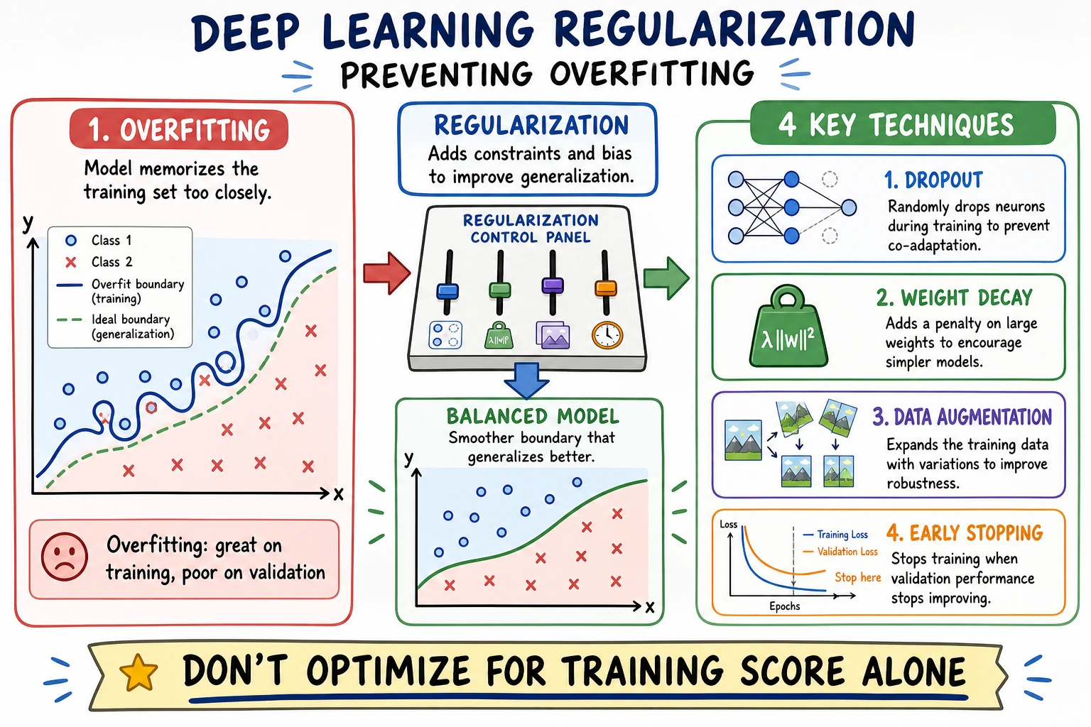 Regularization controls overfitting