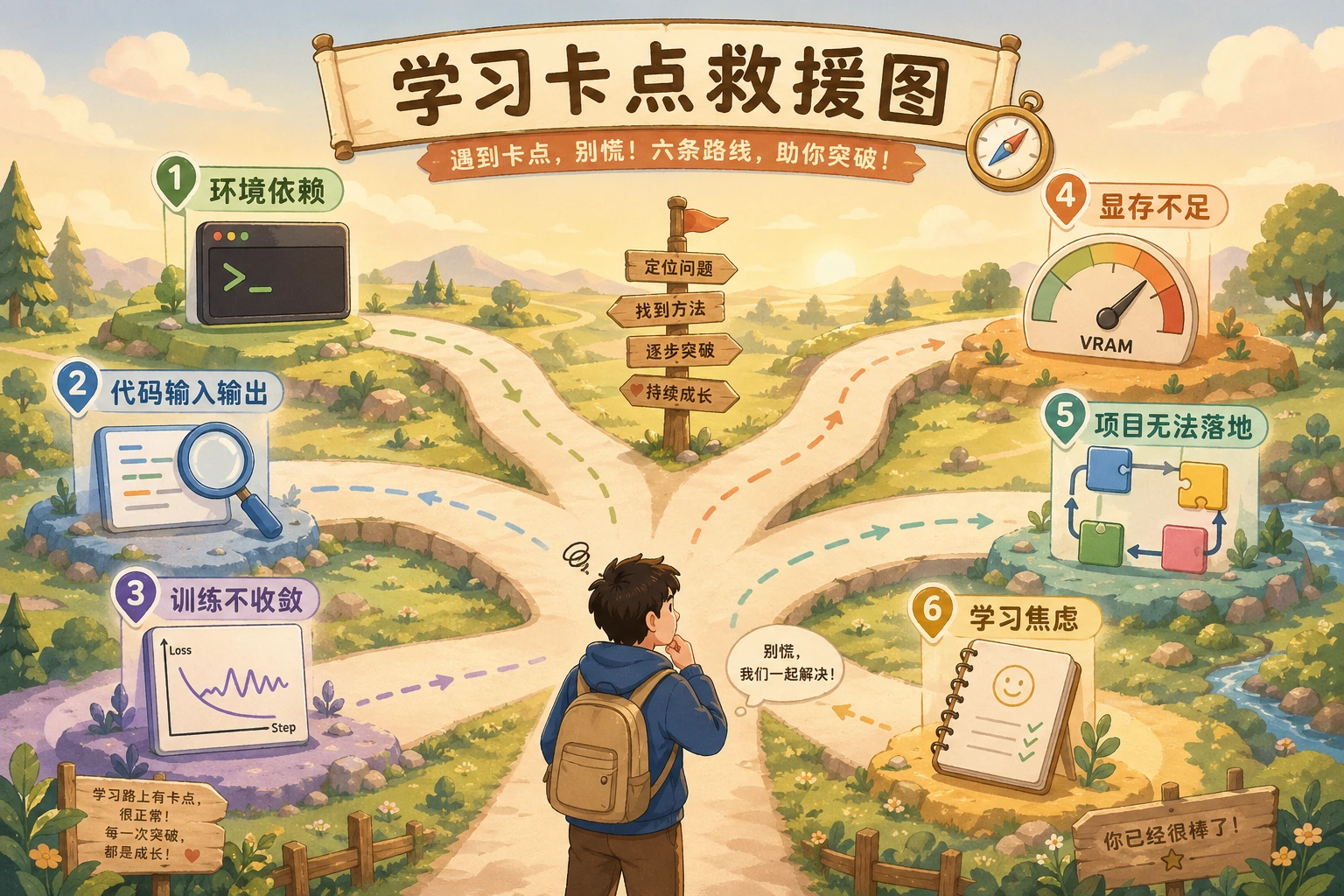 学习卡点排查地图