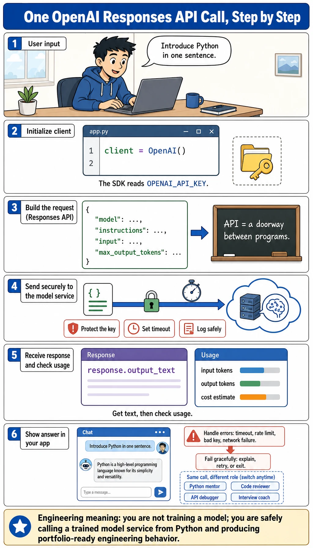 AI API Request-Response Flow Diagram