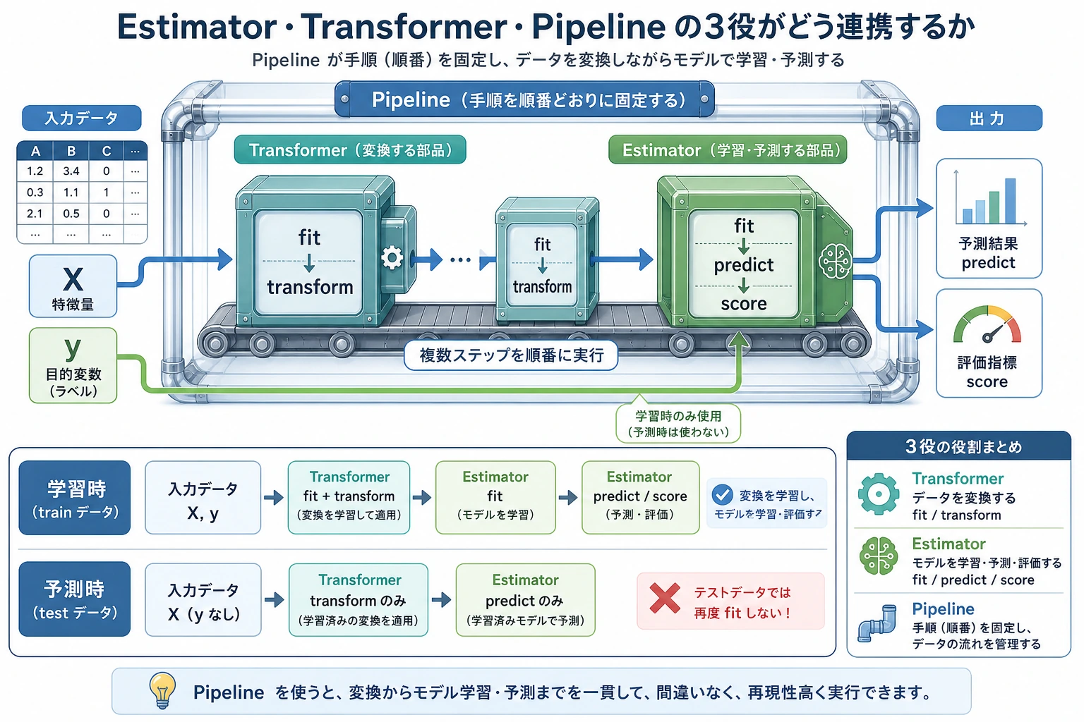 sklearn Pipeline の部品分解