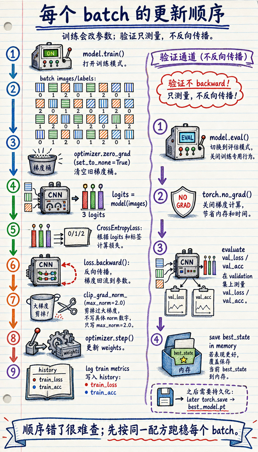 PyTorch training loop 图解