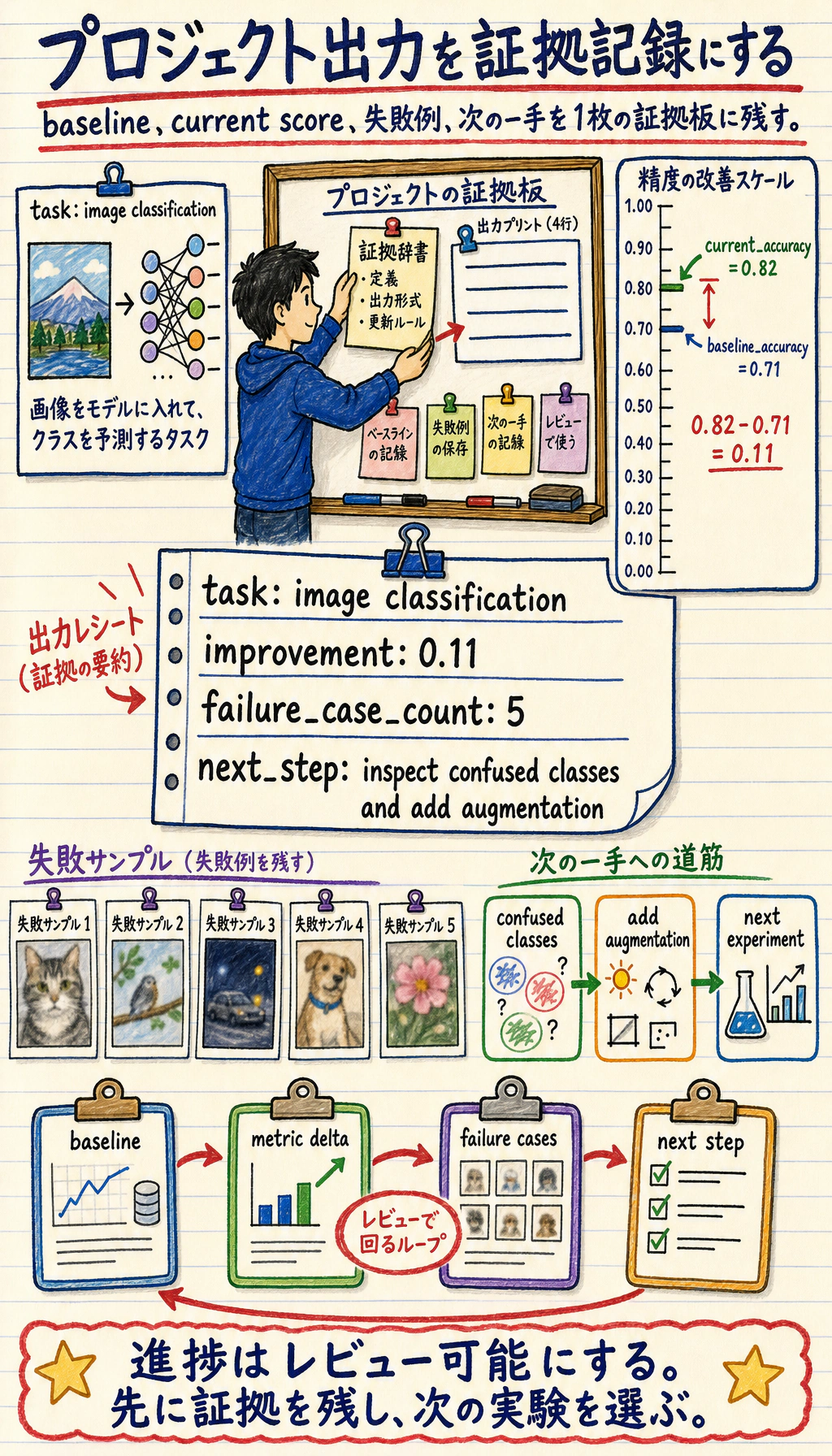 深層学習プロジェクト証拠記録結果図