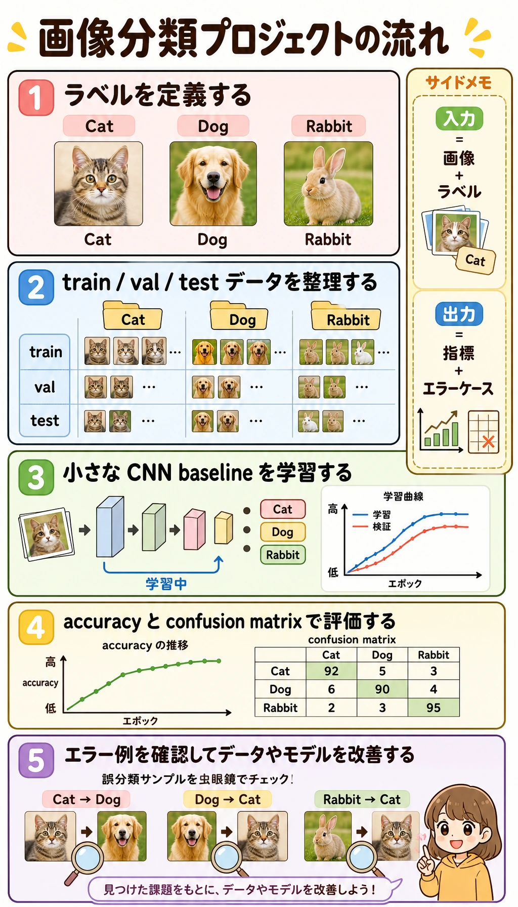 画像分類プロジェクトの閉ループ