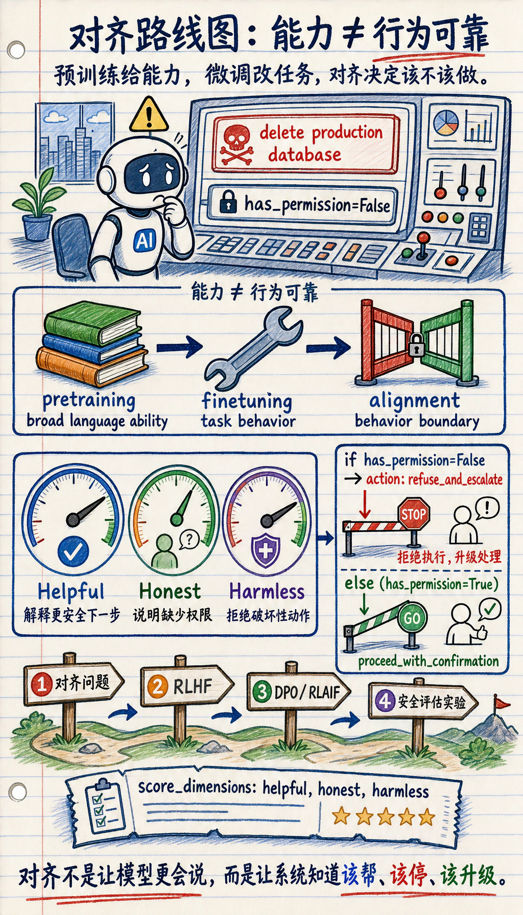 大模型对齐章节关系图