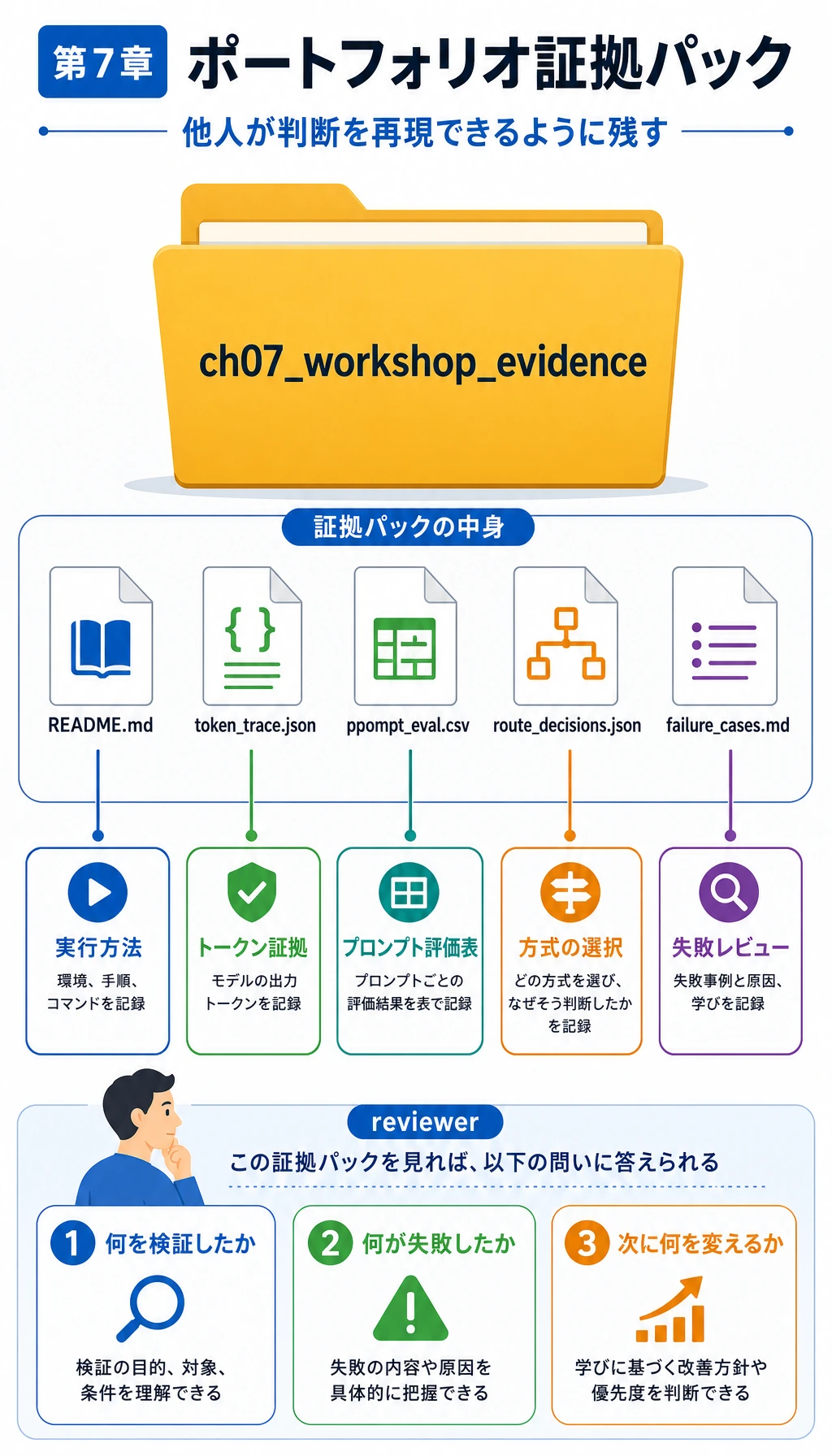 第 7 章ポートフォリオ証拠パック図