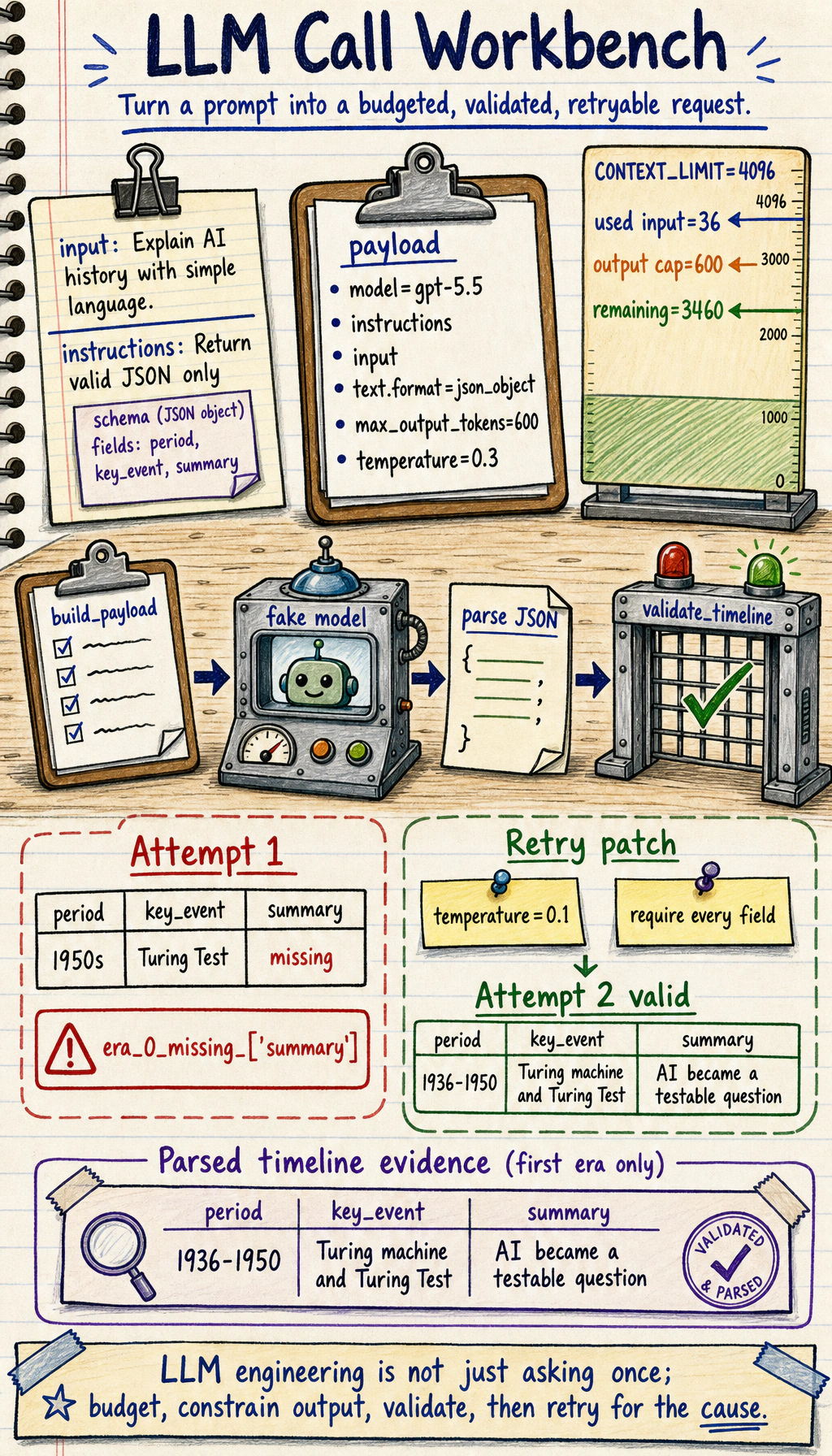 LLM call workbench