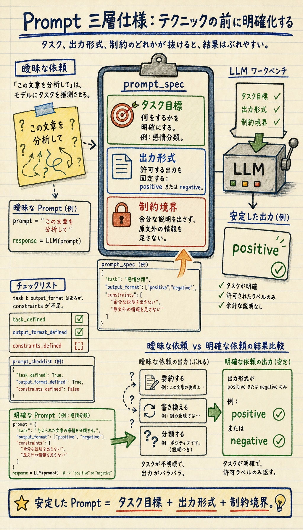 Prompt 三層タスク仕様図
