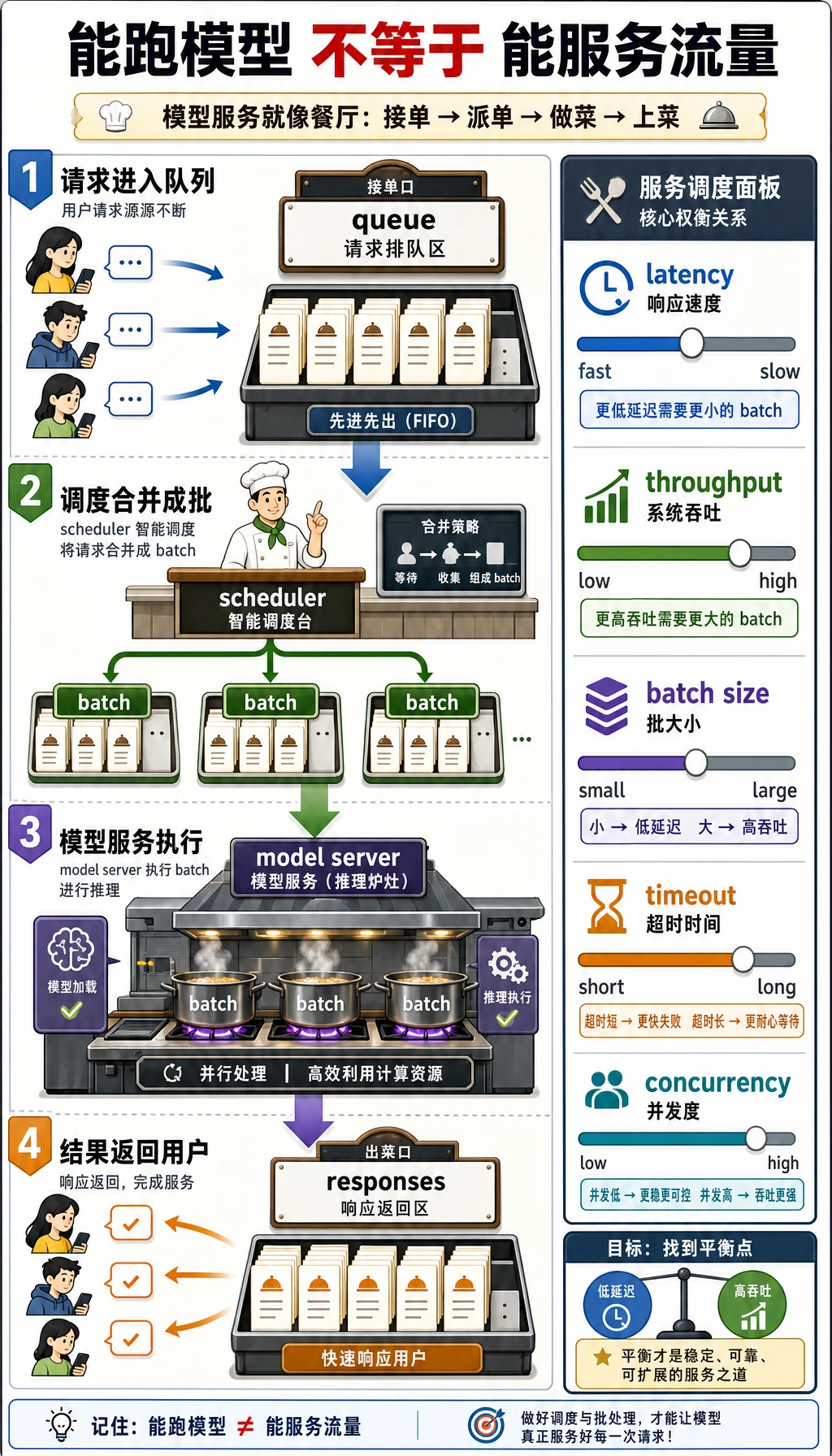 推理服务队列与批处理图