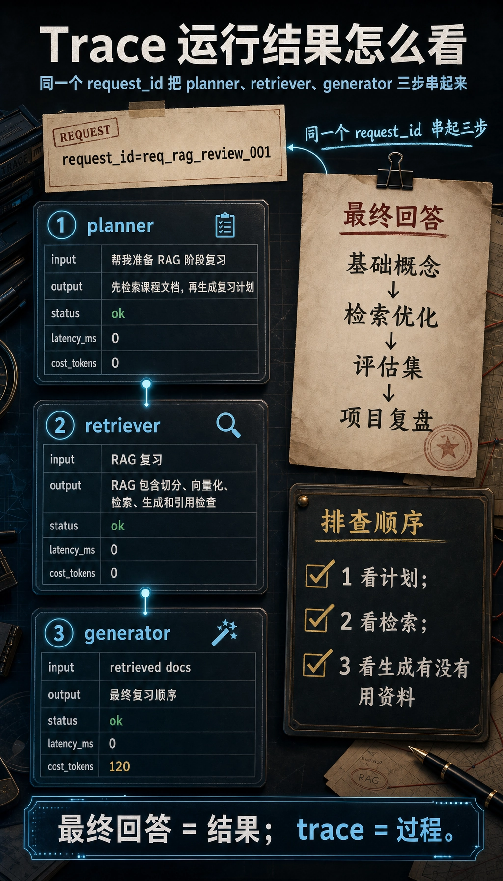 Agent 追踪结构 运行结果图