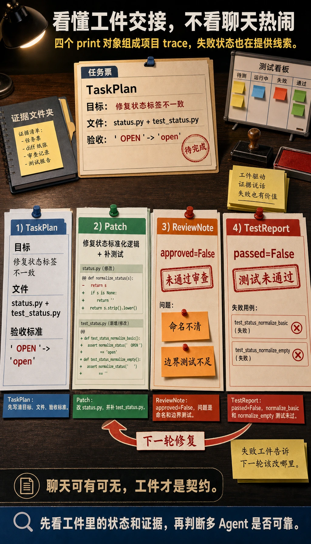 多 Agent 工件交接结果图