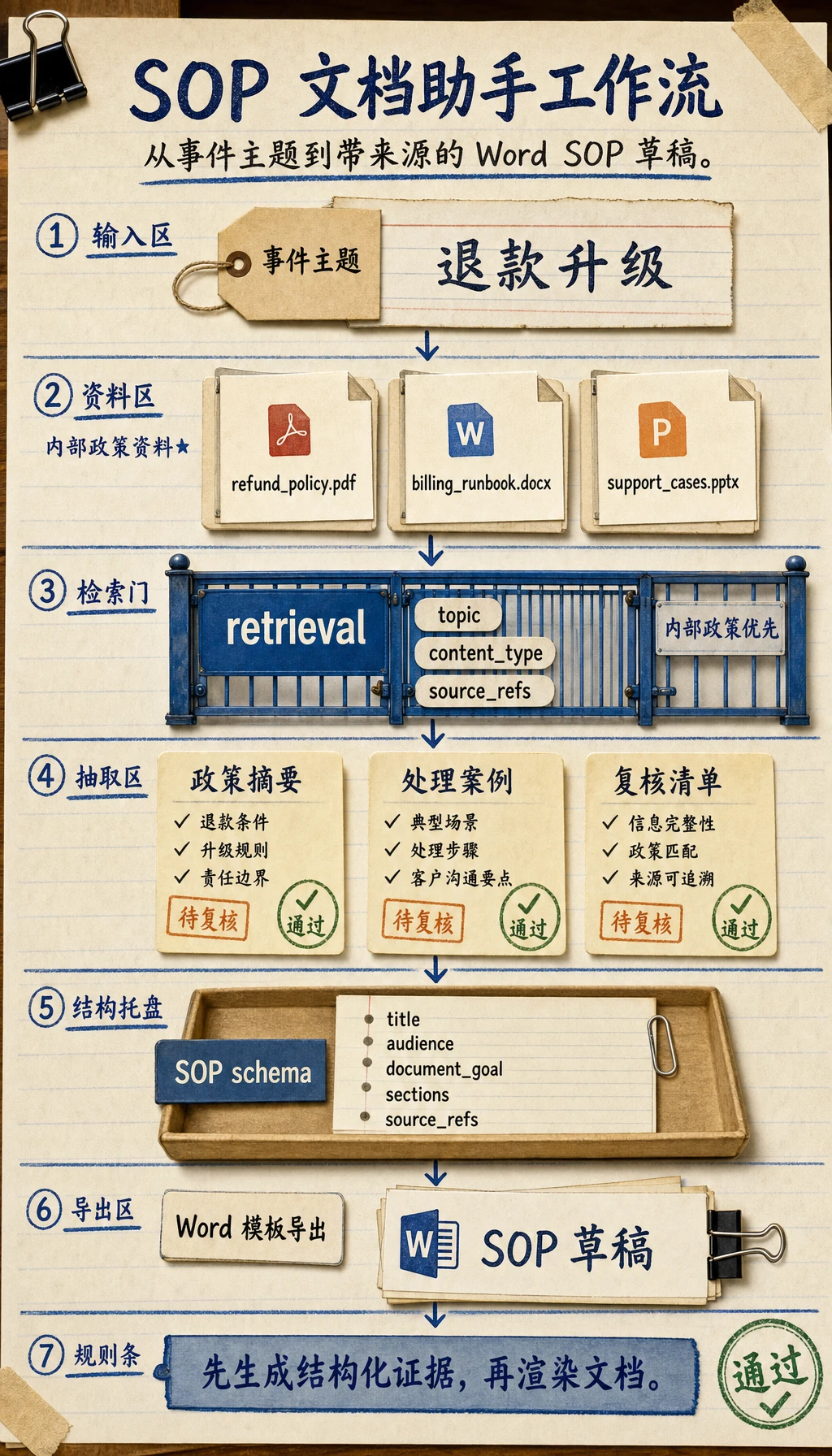 SOP 文档助手工作流图