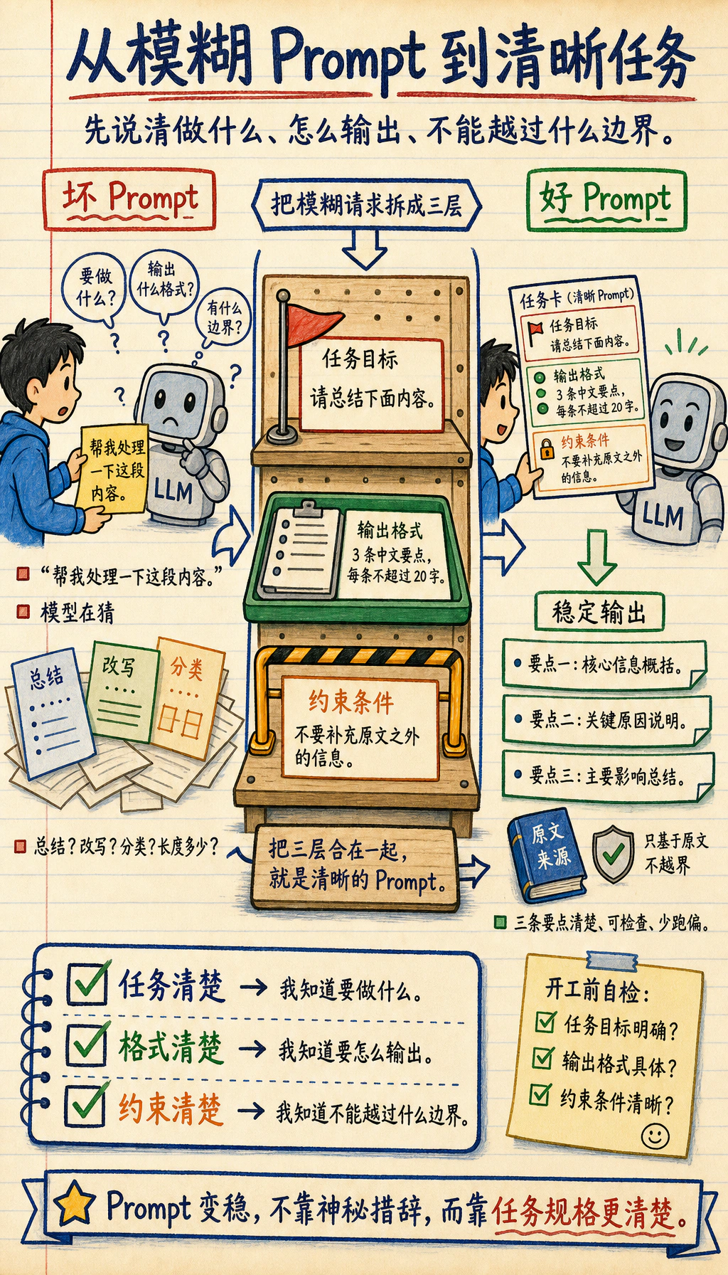 Prompt 改写前后对比卡