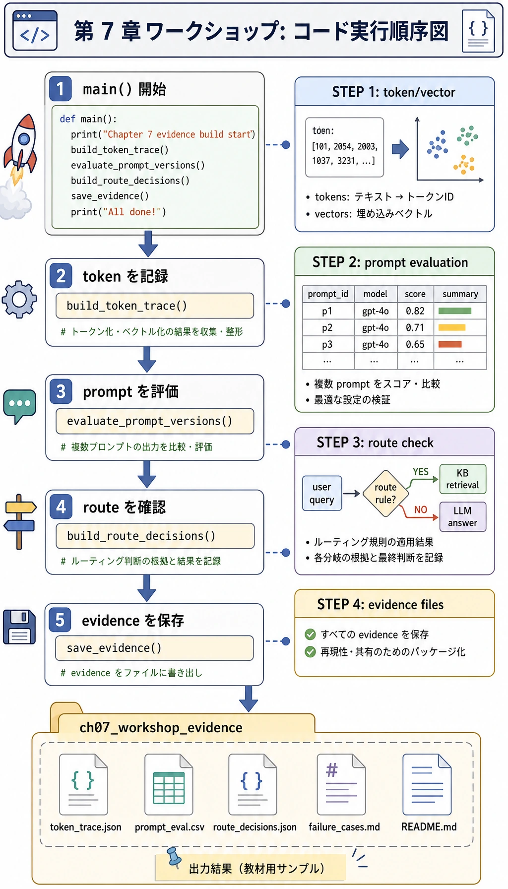 第 7 章ワークショップのコード実行順序図