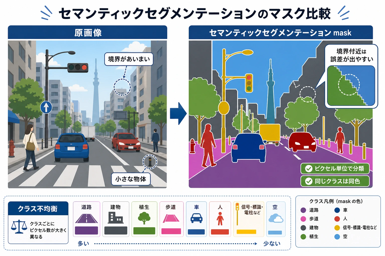 Semantic segmentation mask example