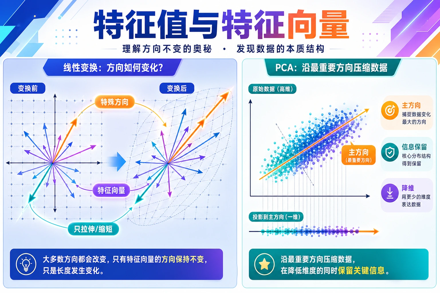 特征方向与 PCA 地图