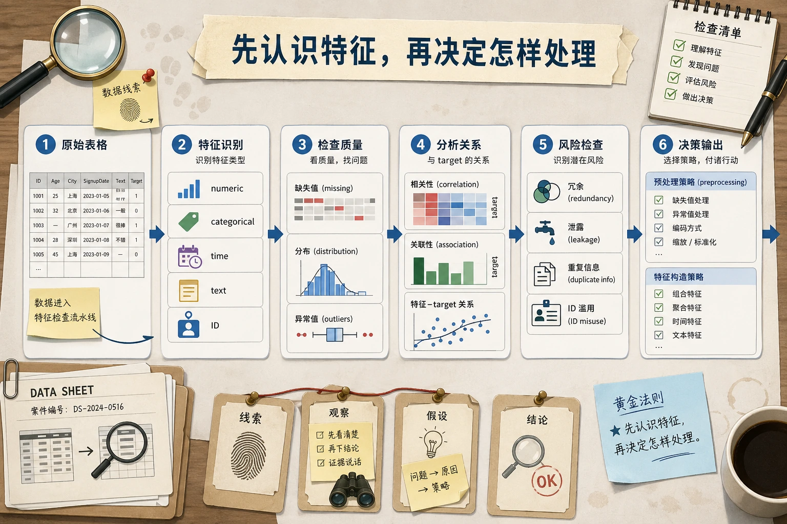 特征理解与泄漏检查图