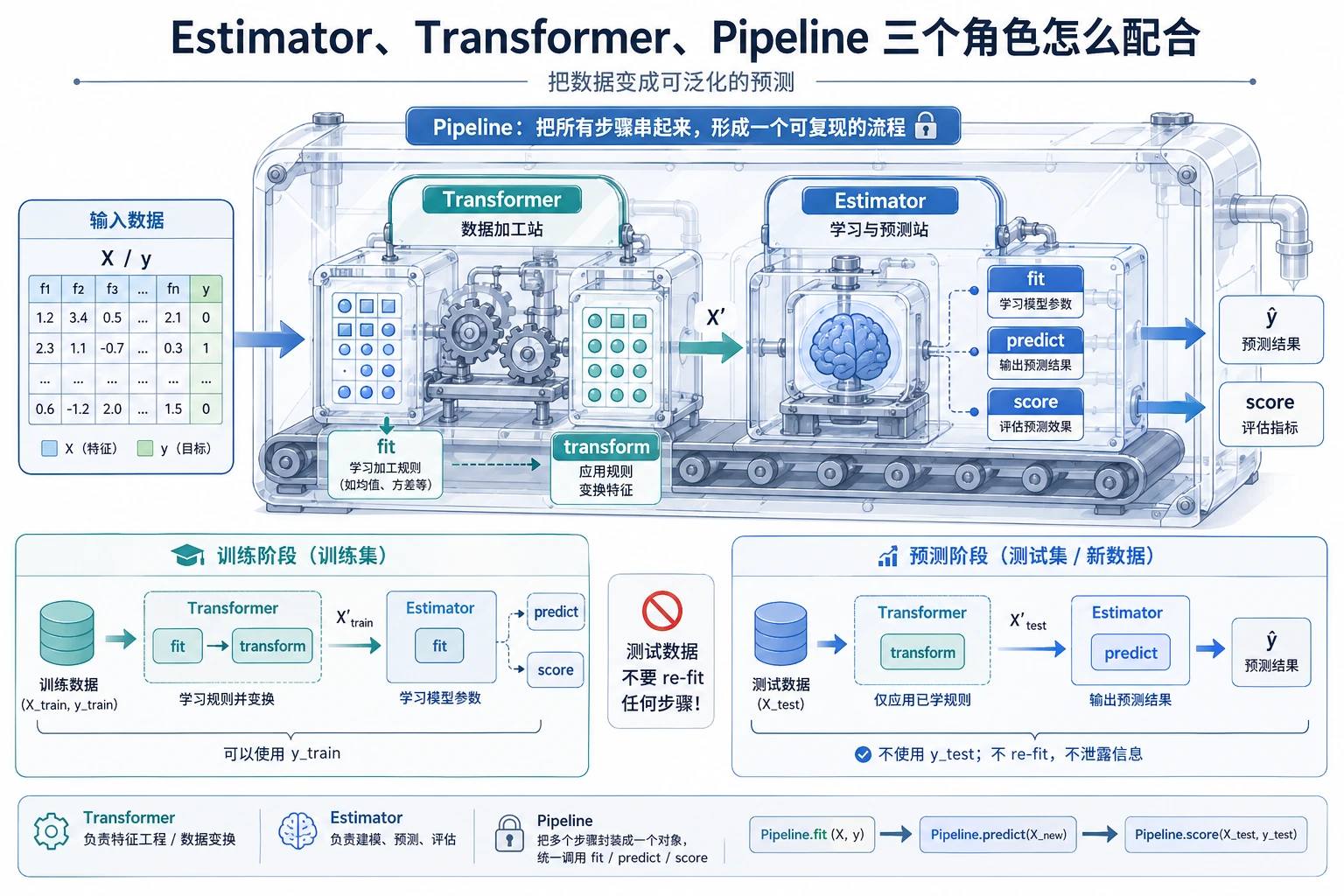 sklearn Pipeline 组件拆解