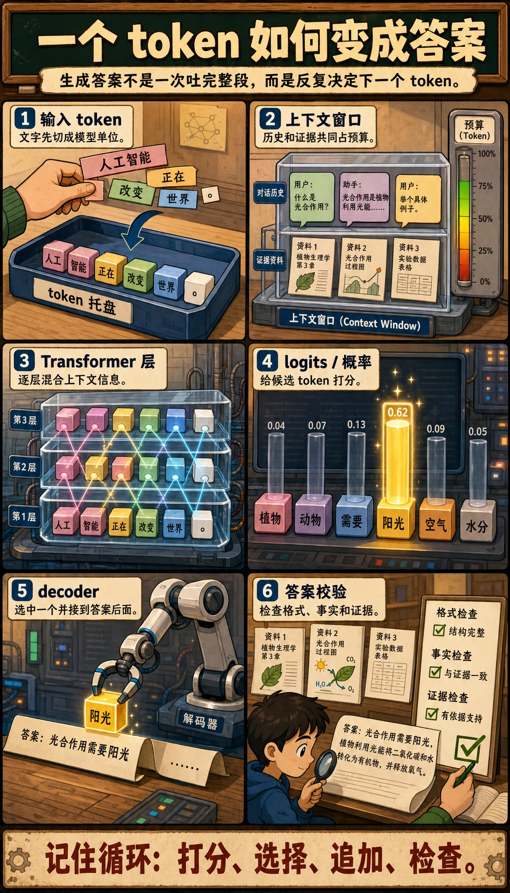 Token 到答案的完整流程