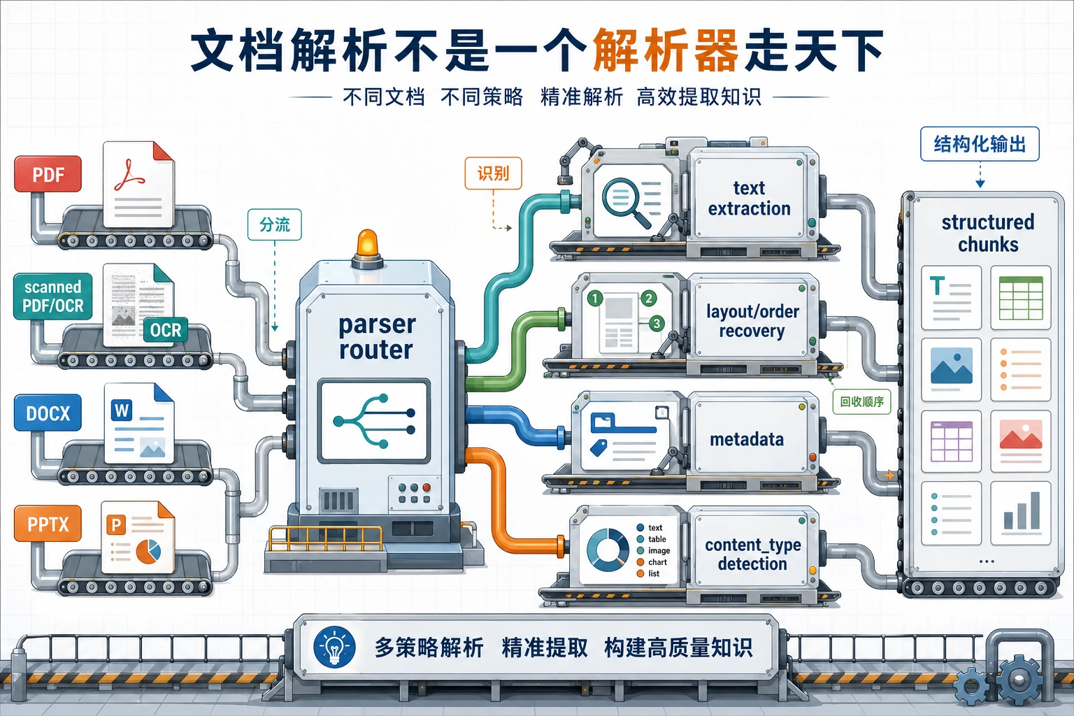 文档解析与格式路由图