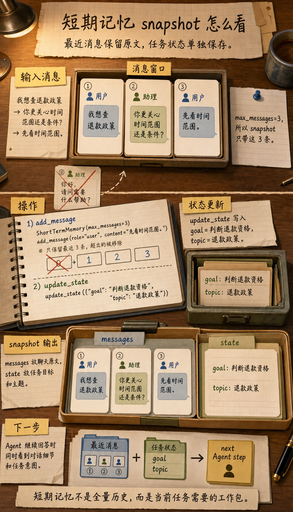 短期记忆 snapshot 结果图