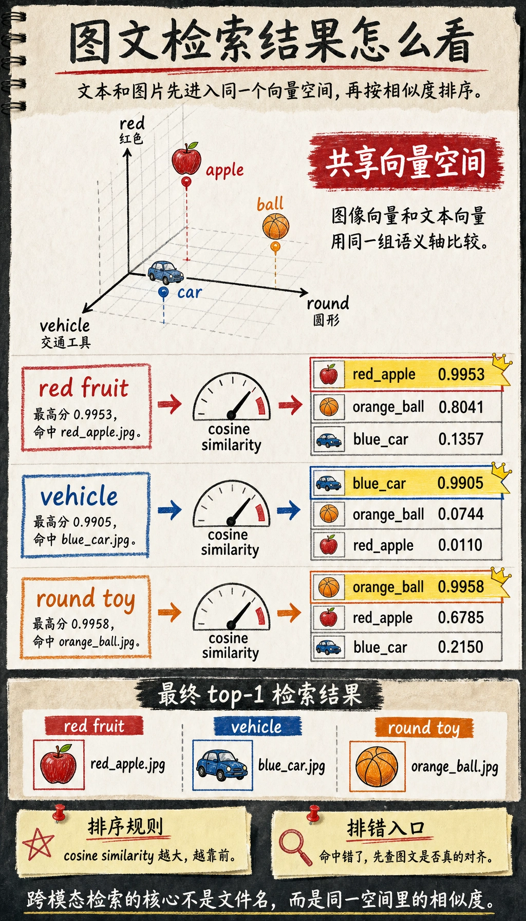 图文检索相似度运行结果图